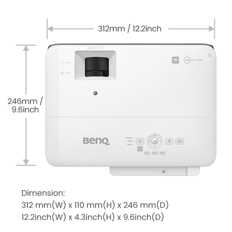 BenQ TK700STi 4K HDR Short Throw Golf Simulator Projector