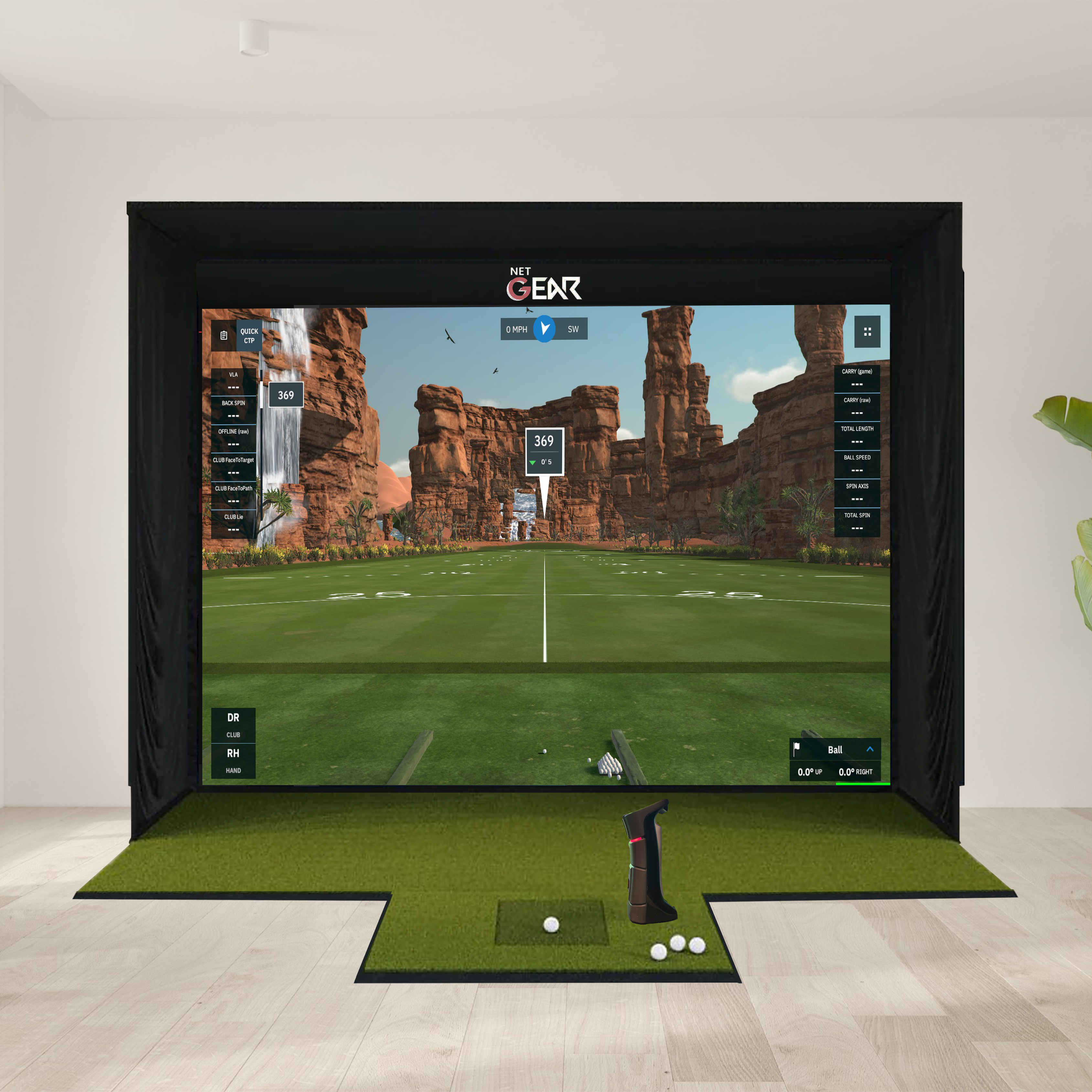 Uneekor EYE MINI + SSG Golf Simulator