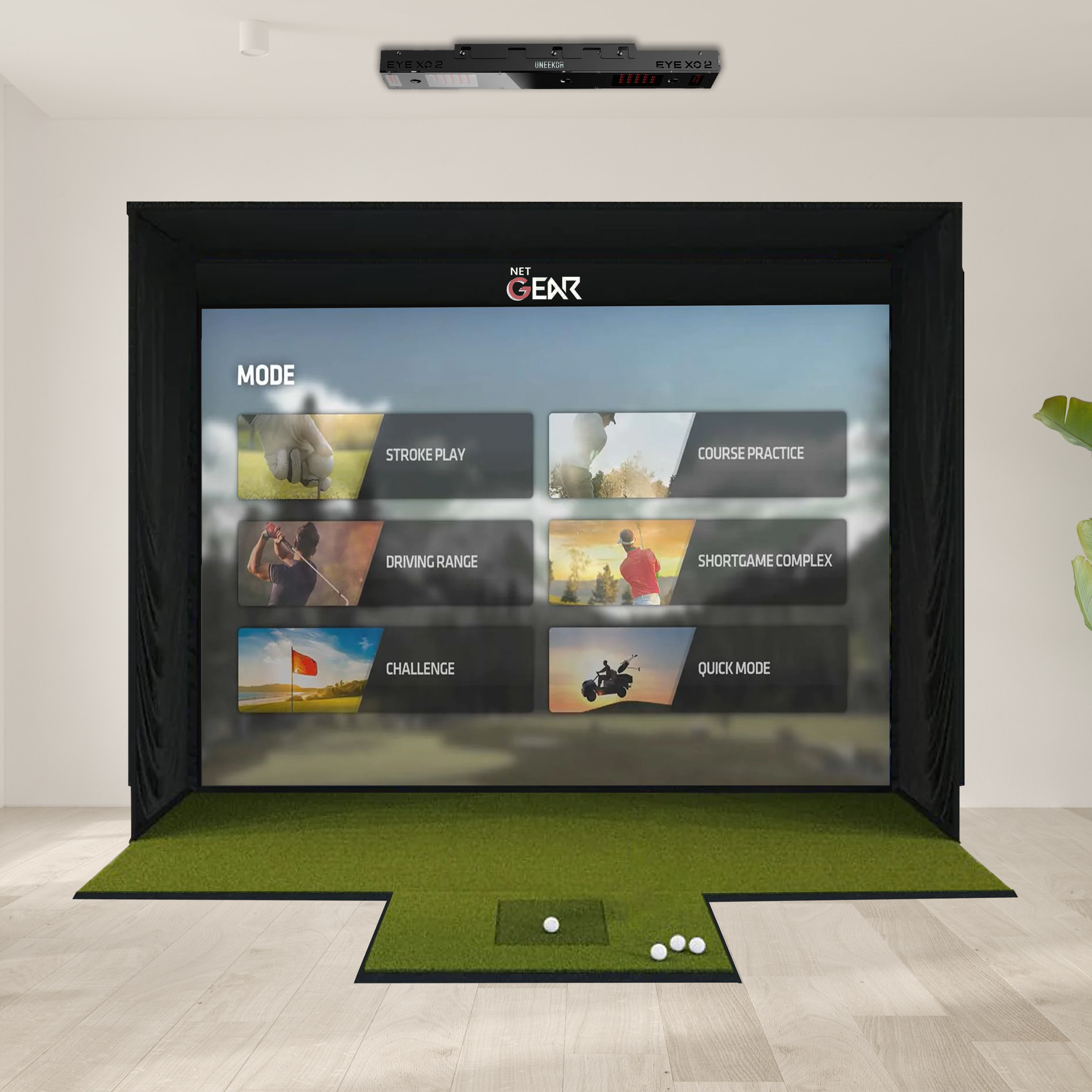 Uneekor EYE XO2 + SSG Golf Simulator