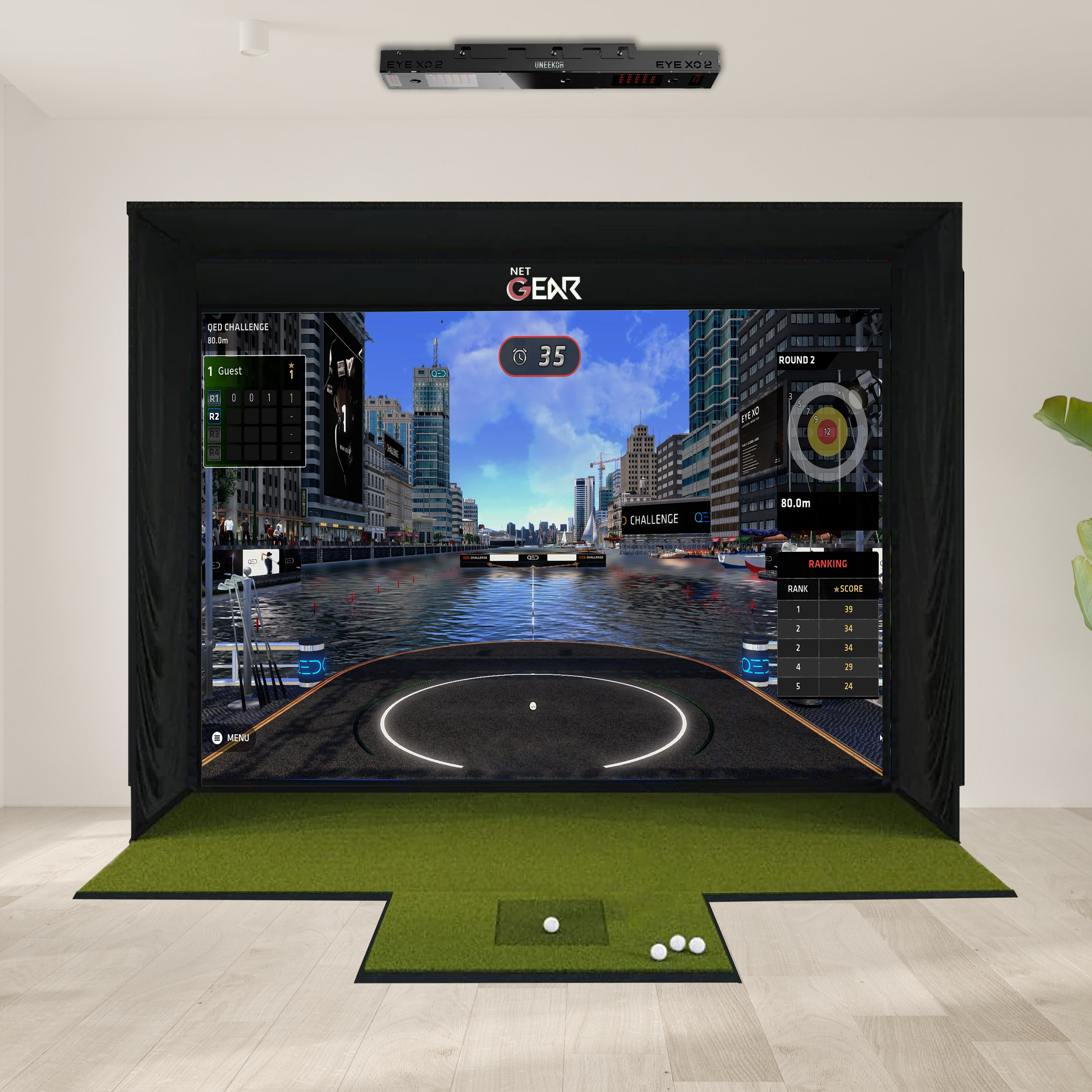 Uneekor EYE XO2 + SSG Golf Simulator