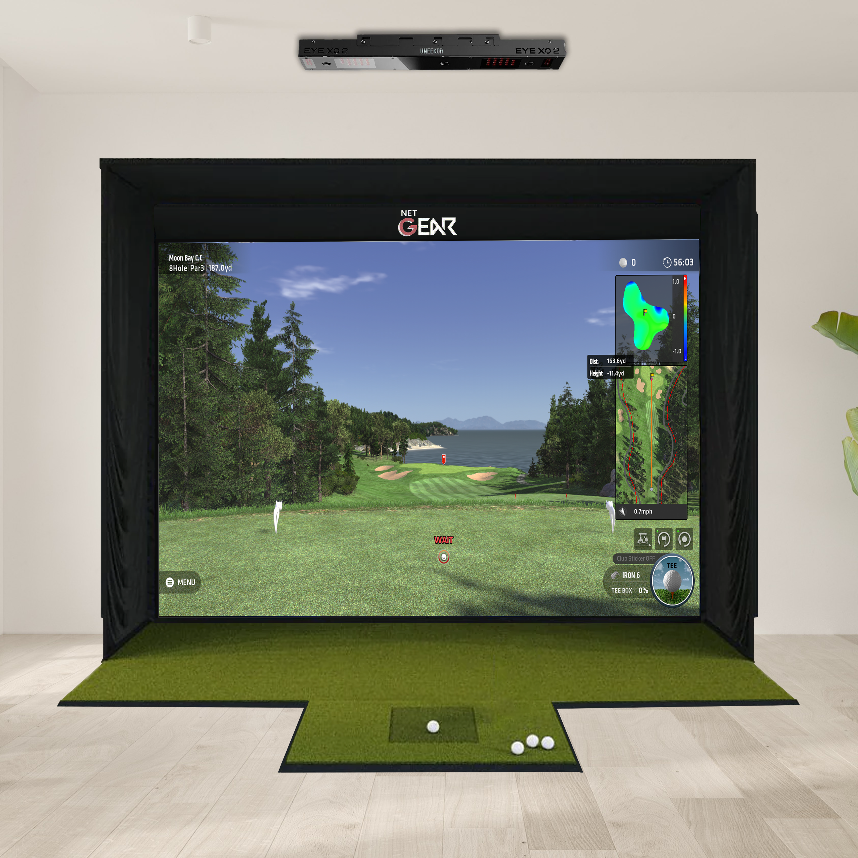 Uneekor EYE XO2 + SSG Golf Simulator