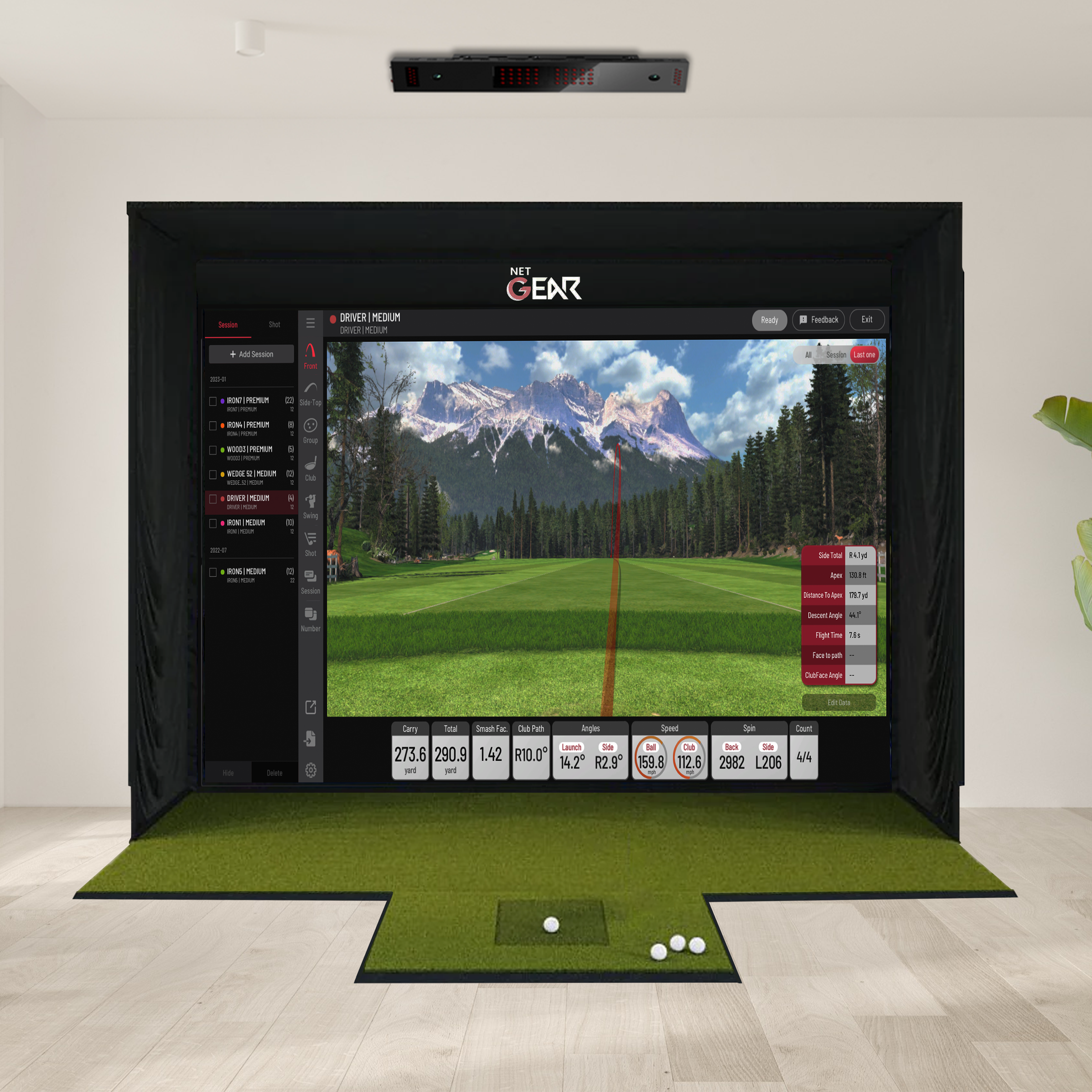 Uneekor EYE XO + SSG Golf Simulator