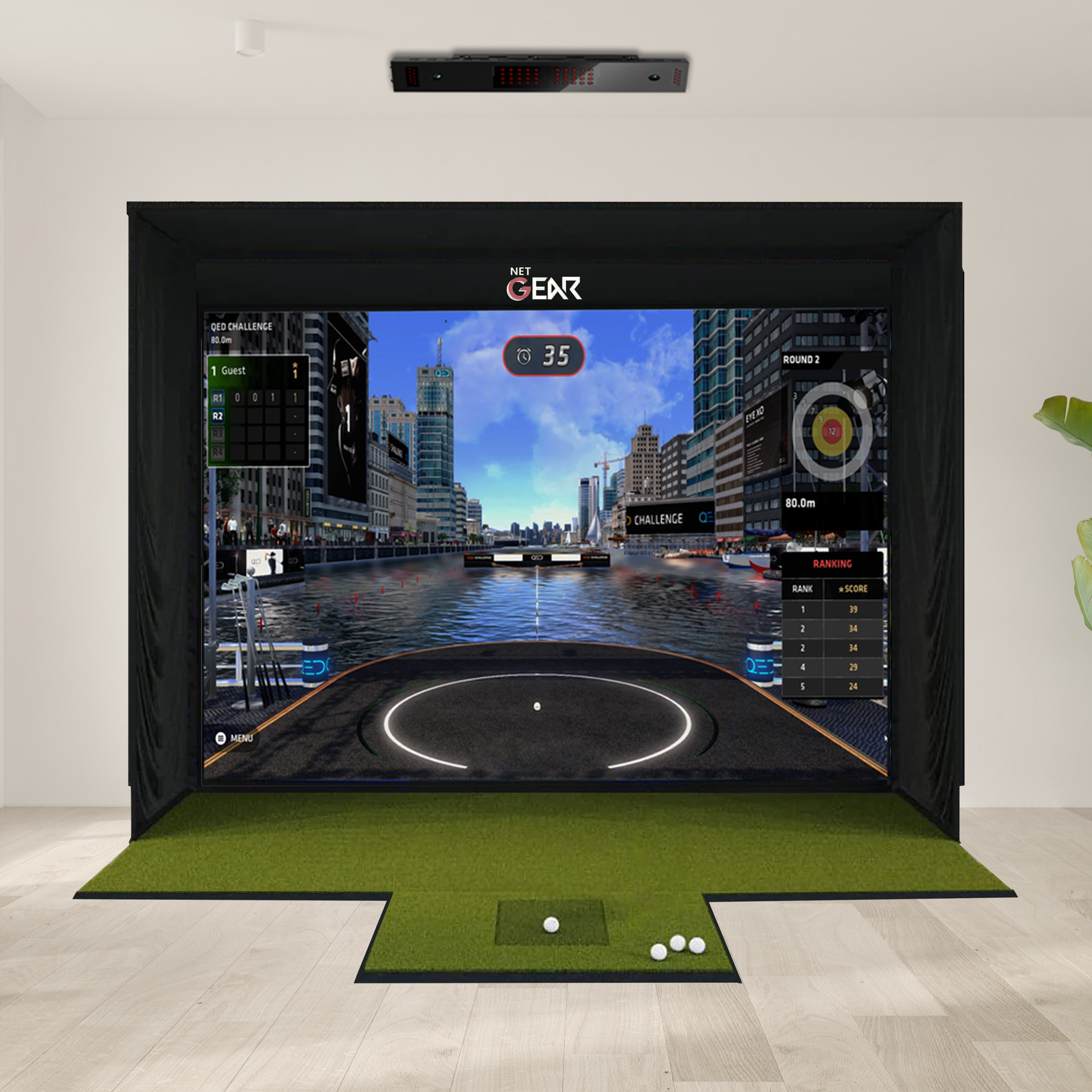 Uneekor EYE XO + SSG Golf Simulator