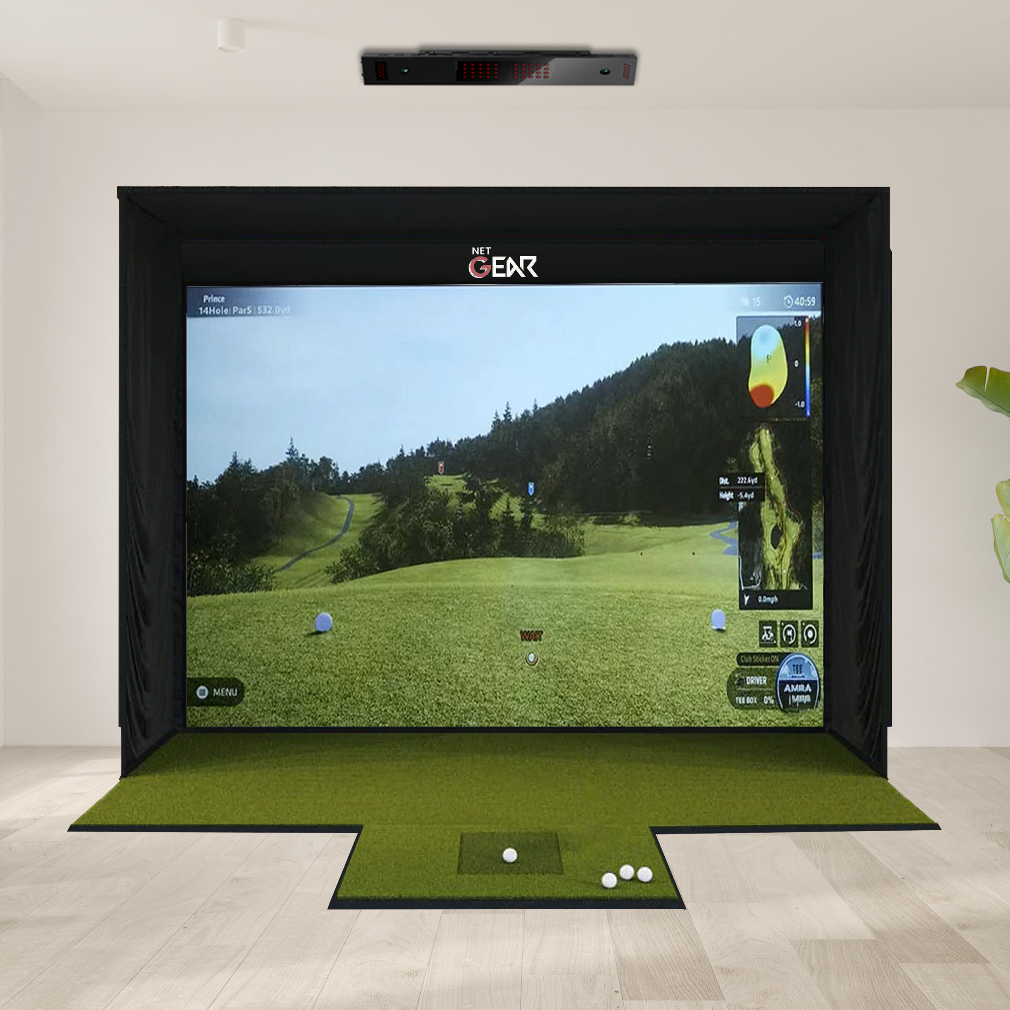 Uneekor EYE XO + SSG Golf Simulator