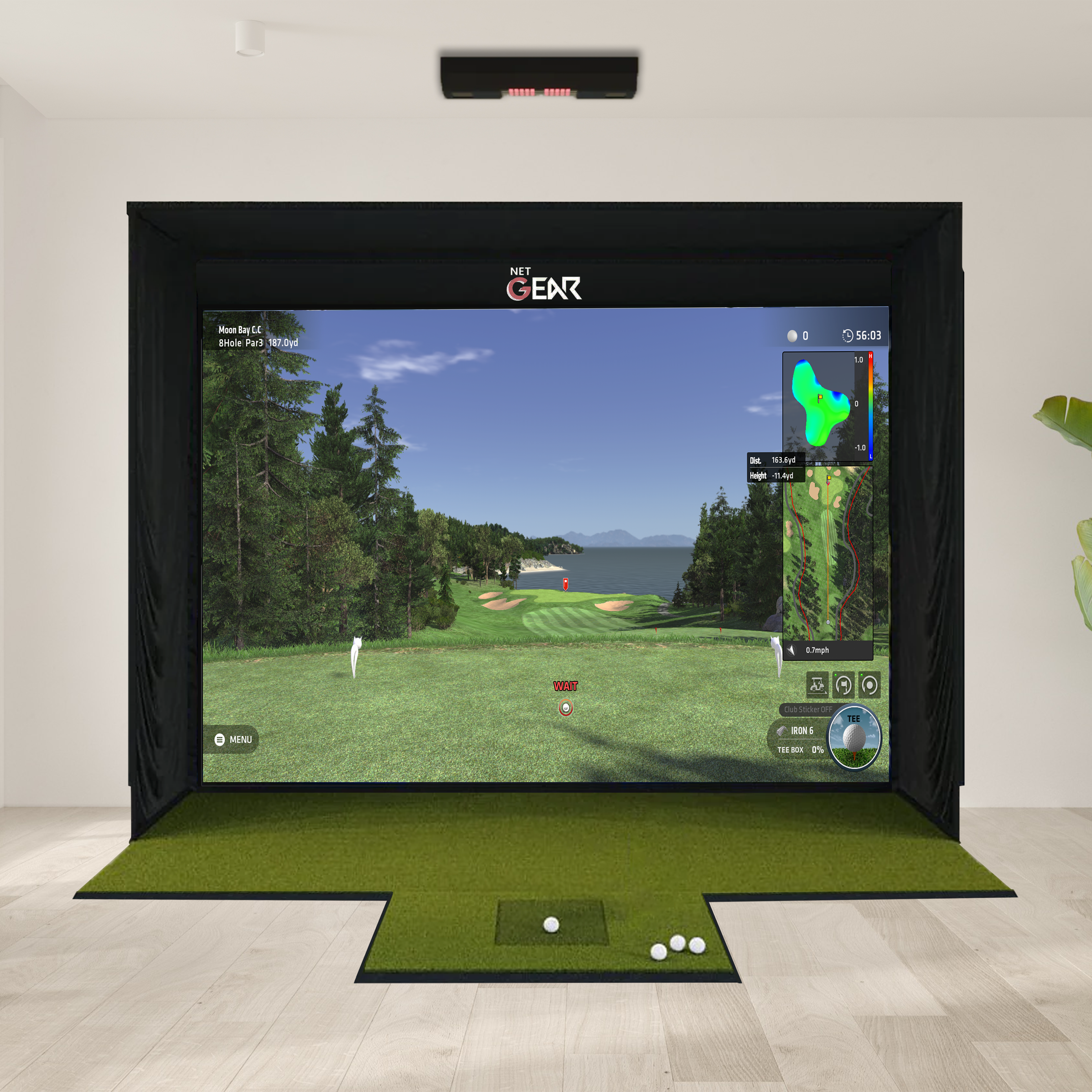 Uneekor QED + SSG Golf Simulator