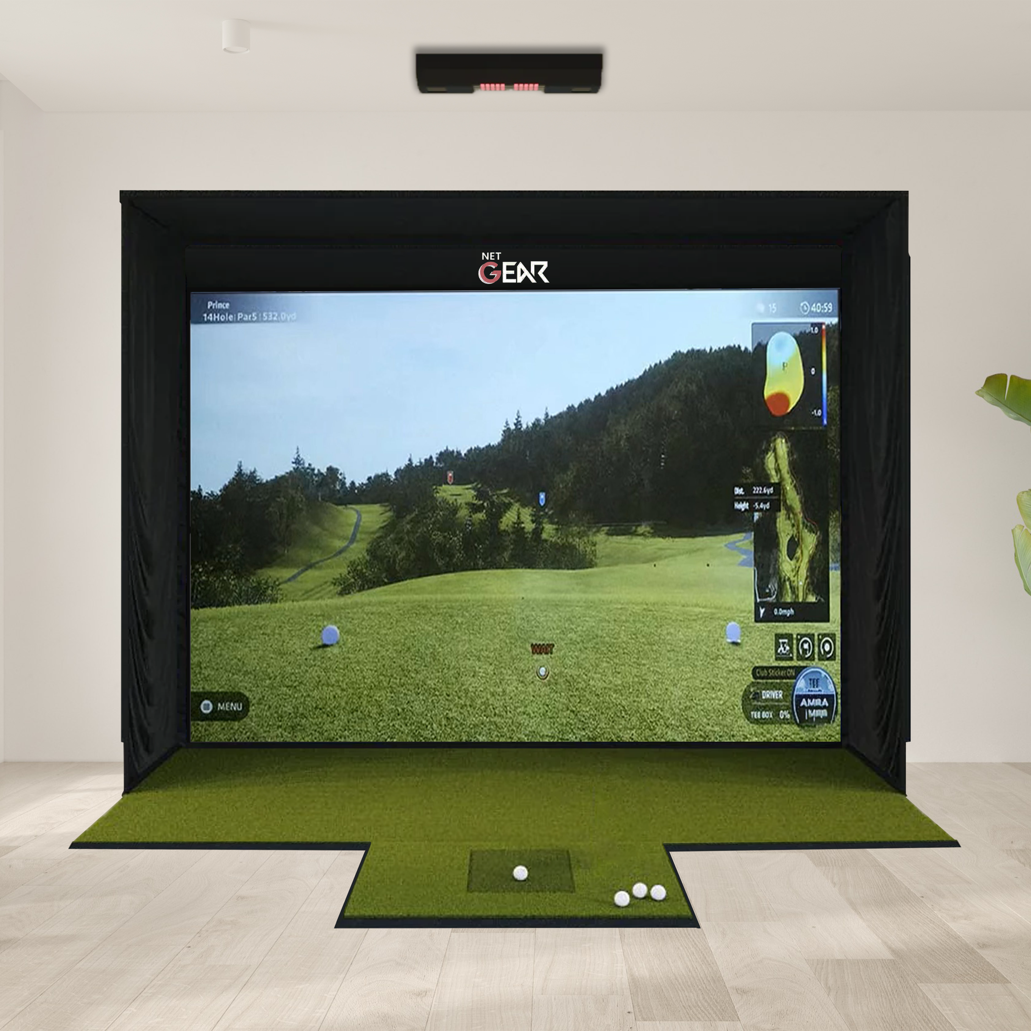 Uneekor QED + SSG Golf Simulator