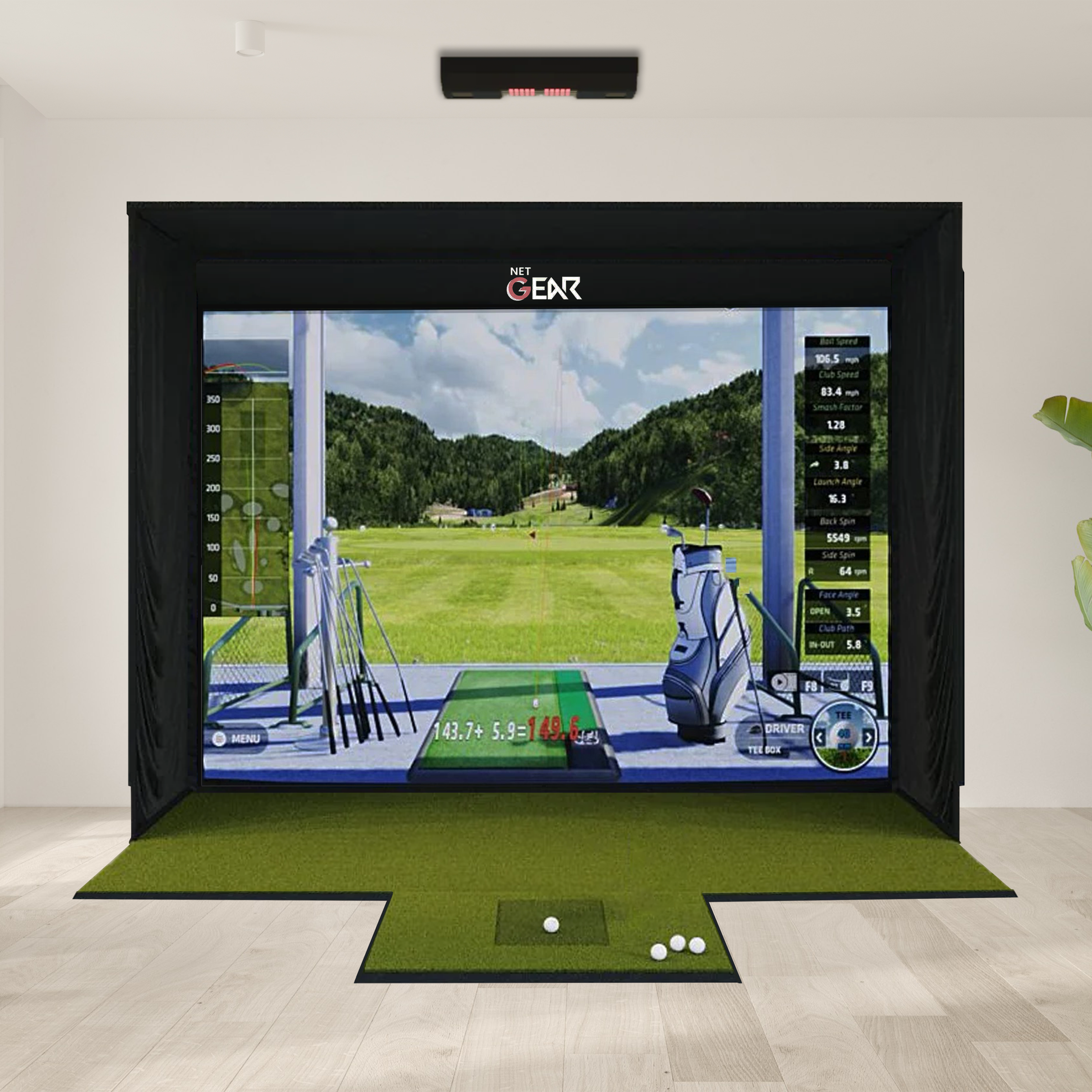 Uneekor QED + SSG Golf Simulator