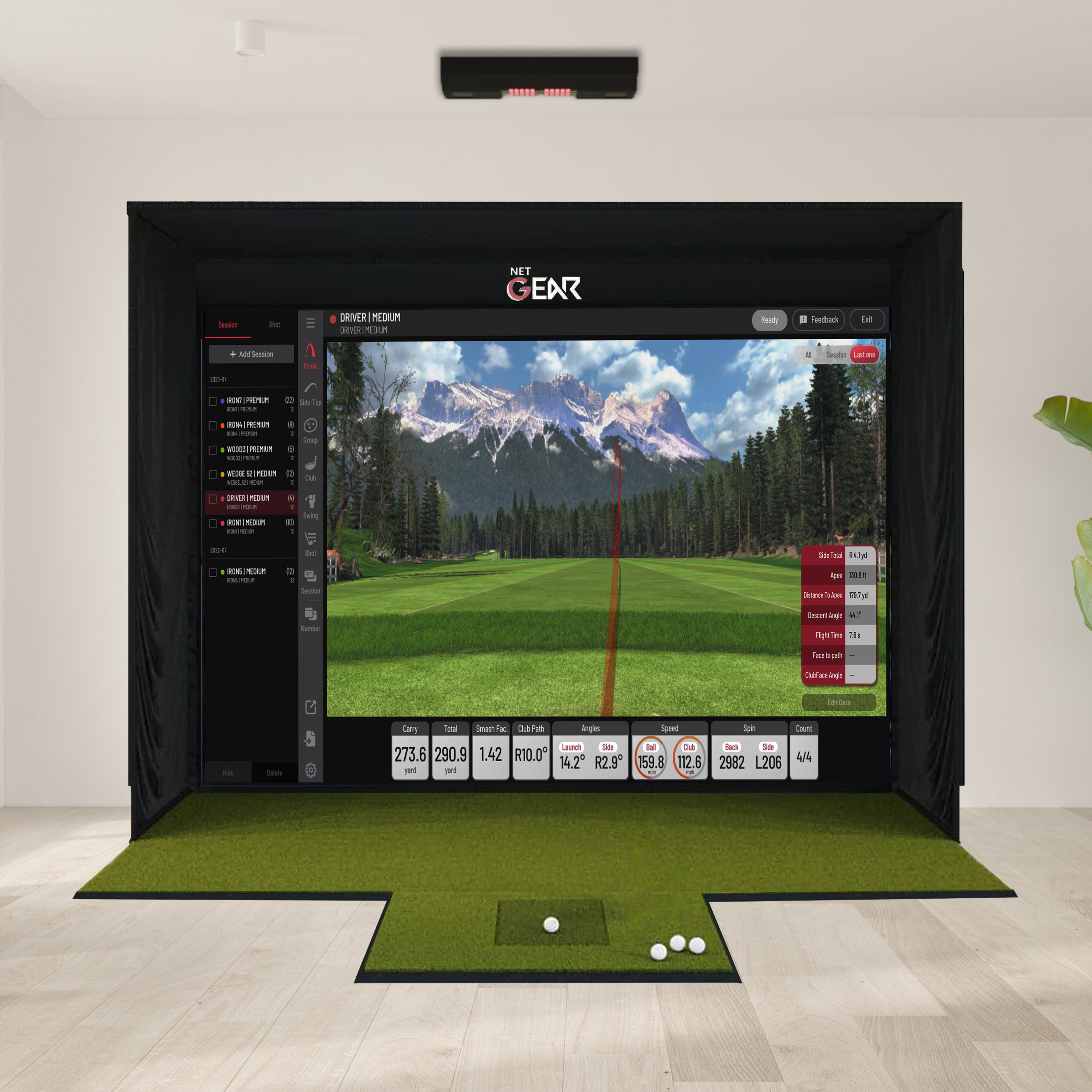 Uneekor QED + SSG Golf Simulator